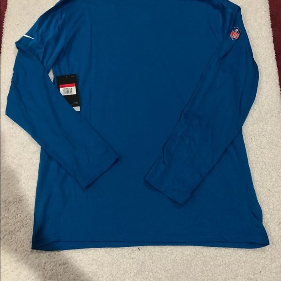 Nike Detroit Lions Blue Dri-fit Long Sleeve Shirt - Picture 2 of 2